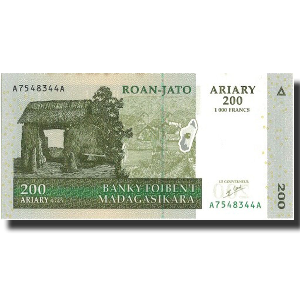 Banknote, Madagascar, 200 Ariary, 2004, 2004, KM:87a, UNC(64)