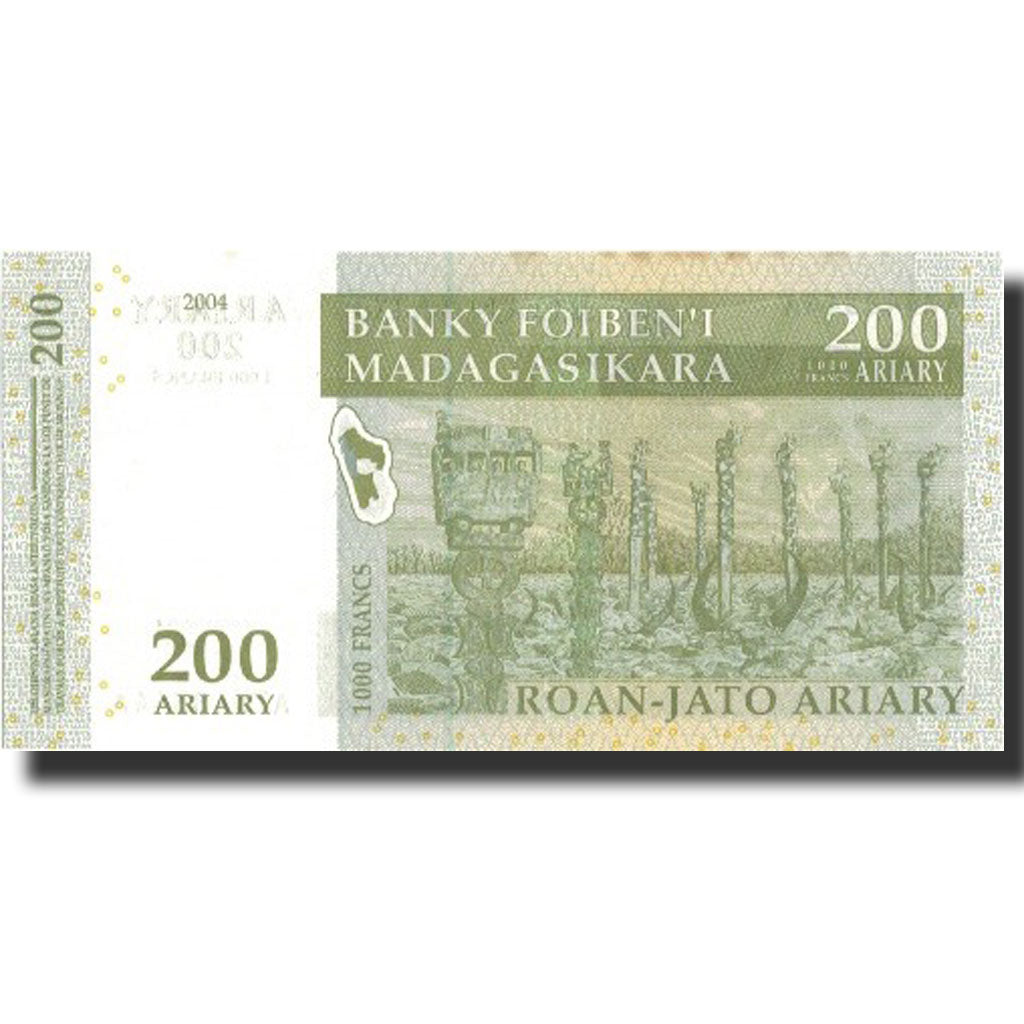Banknote, Madagascar, 200 Ariary, 2004, 2004, KM:87a, UNC(64)