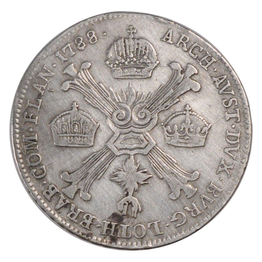 AUSTRIAN NETHERLANDS, 1/4 Kronenthaler, 1788, Kremnitz, KM #38, EF(40-45),...