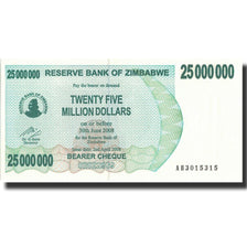 Banknote, Zimbabwe, 25 Million Dollars, 2008, 2008-04-02, KM:56, UNC(65-70)