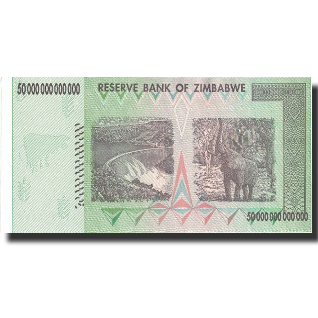 Banknote, Zimbabwe, 50 Trillion Dollars, 2008, 2008, KM:90, UNC(64)