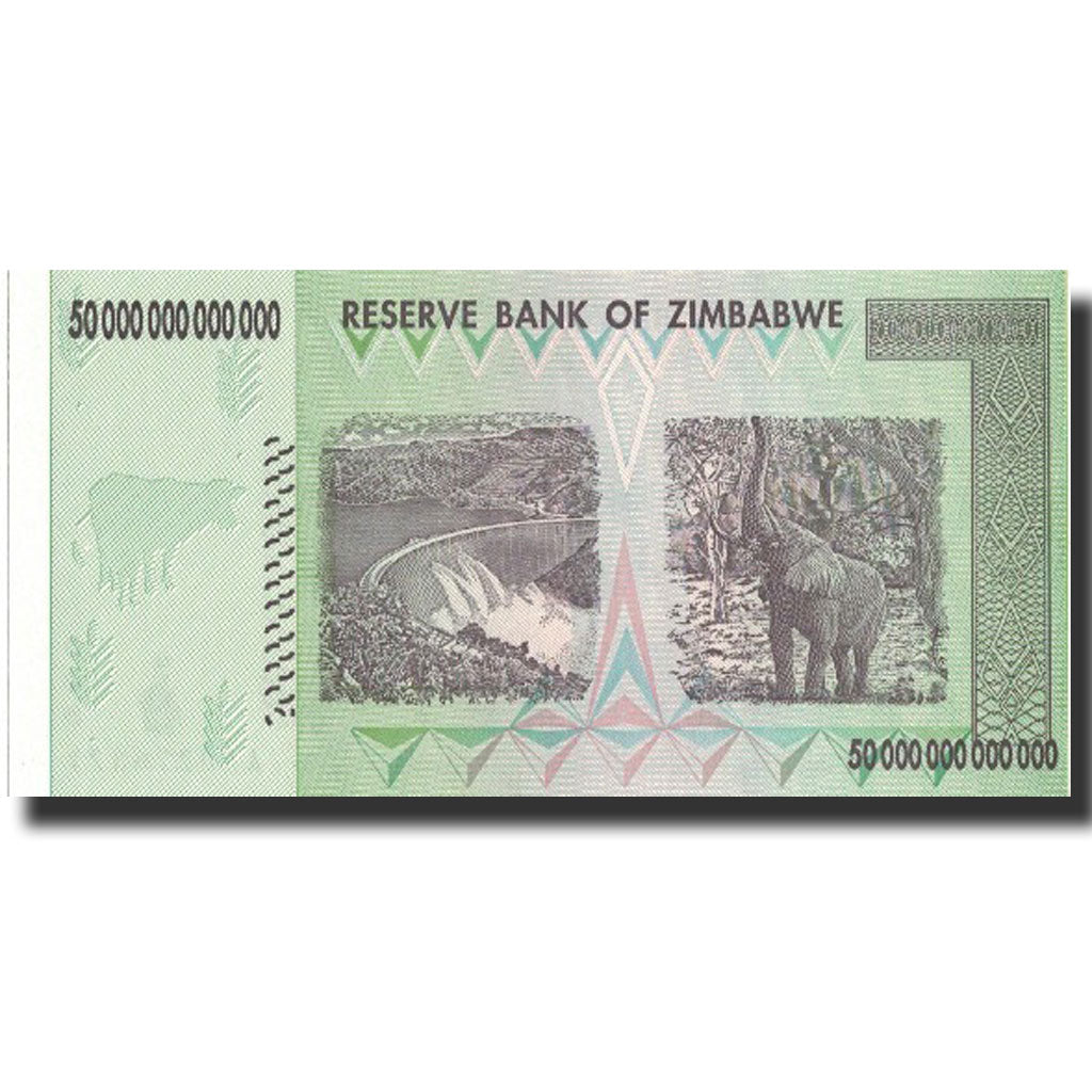 Banknote, Zimbabwe, 50 Trillion Dollars, 2008, 2008, KM:90, UNC(65-70)