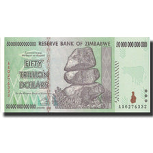 Banknote, Zimbabwe, 50 Trillion Dollars, 2008, 2008, KM:90, UNC(65-70)