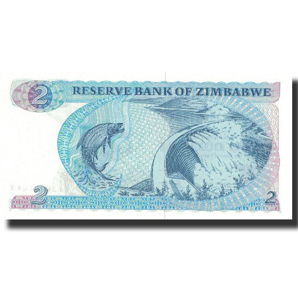 Banknote, Zimbabwe, 2 Dollars, 1983, 1983, KM:1b, UNC(65-70)