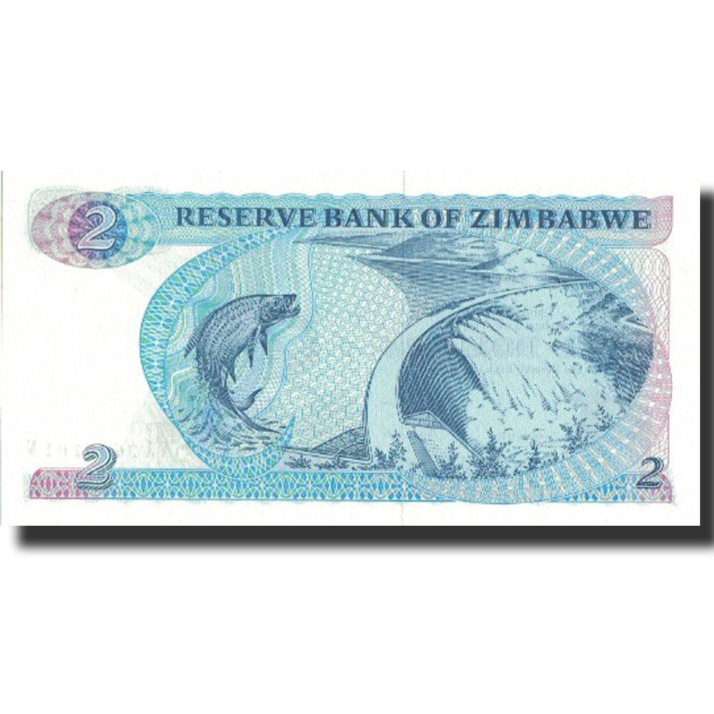 Banknote, Zimbabwe, 2 Dollars, 1983, 1983, KM:1b, UNC(65-70)