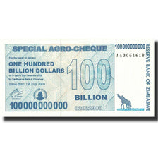 Banknote, Zimbabwe, 100 Billion Dollars, 2008, 2008-07-01, KM:64, UNC(65-70)