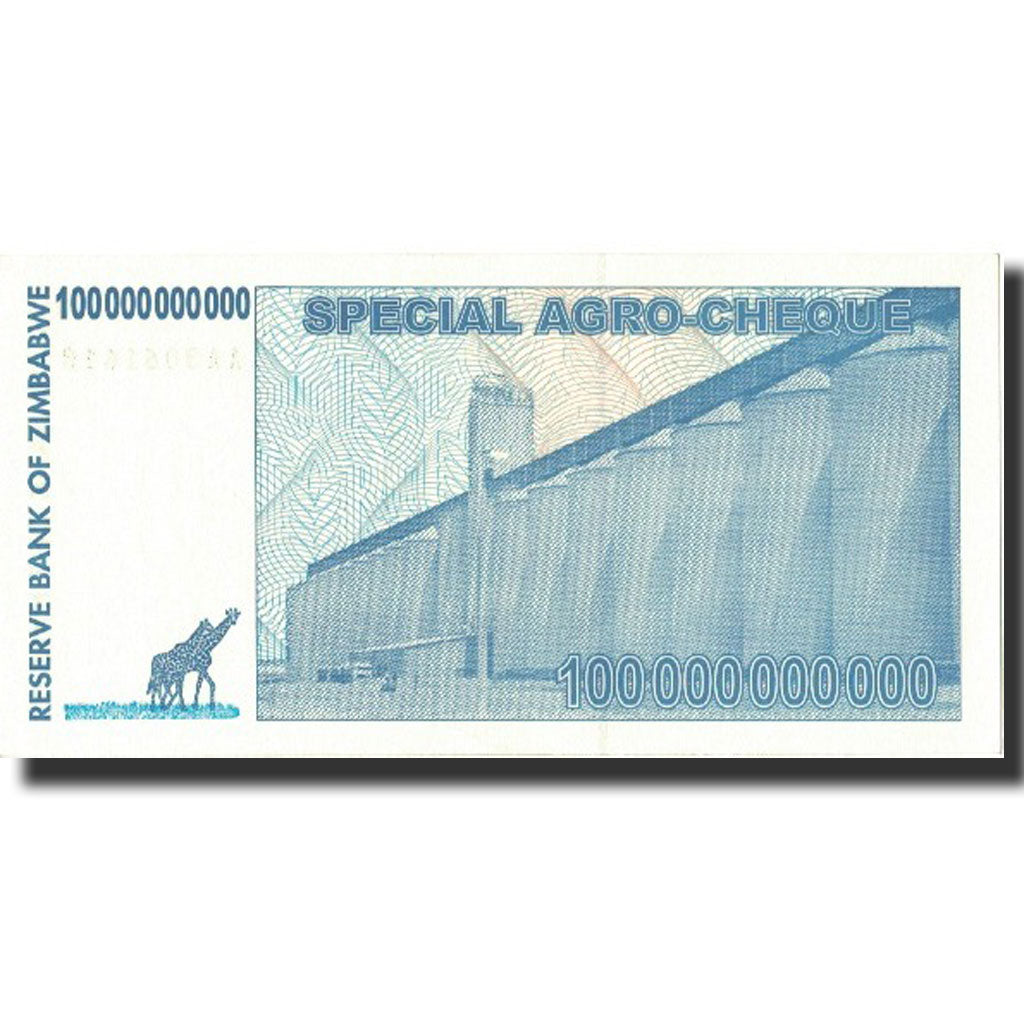 Banknote, Zimbabwe, 100 Billion Dollars, 2008, 2008-07-01, KM:64, UNC(65-70)