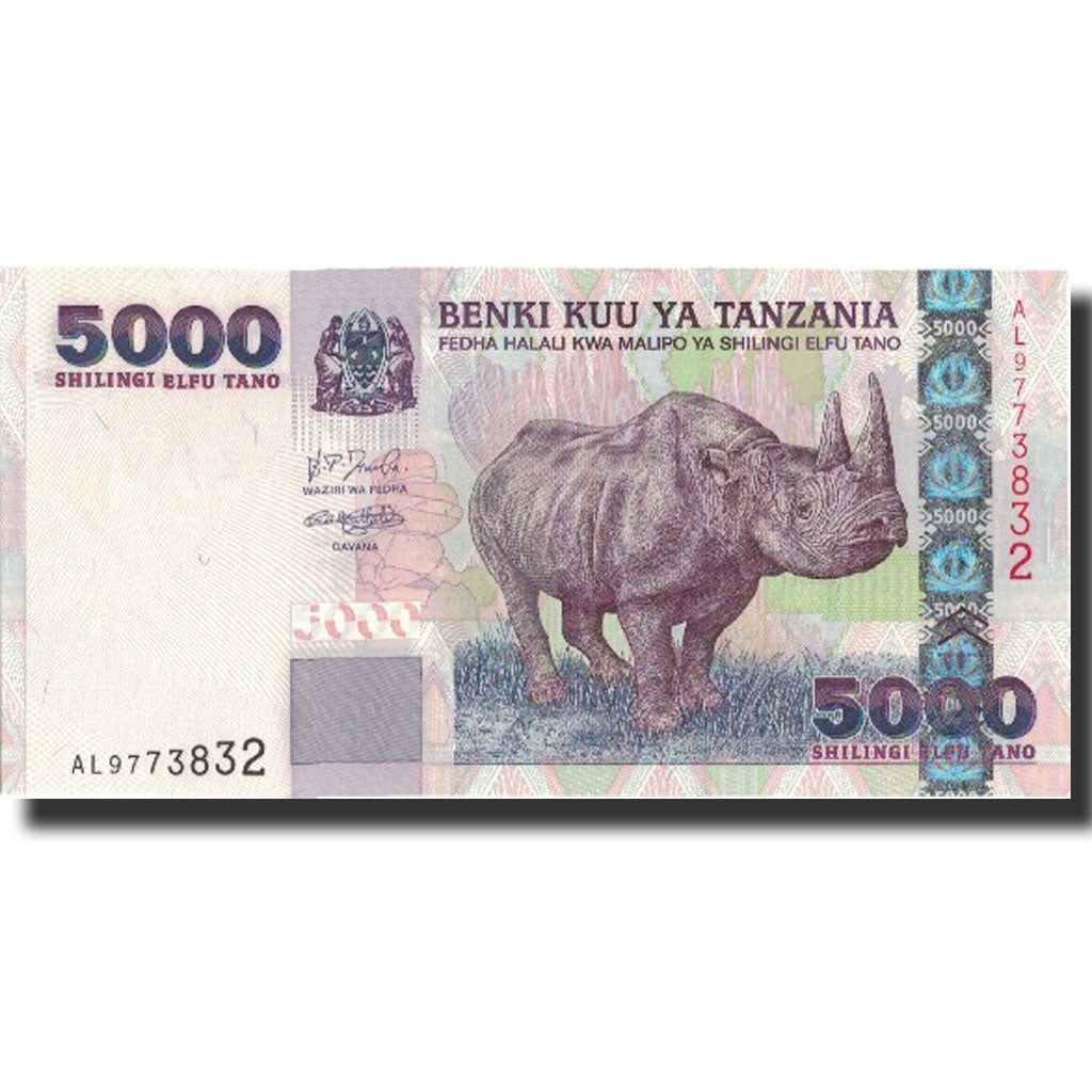 Billet, Tanzania, 5000 Shilingi, Undated (2003), KM:38, NEUF