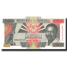 Geldschein, Tanzania, 200 Shilingi, Undated (1993), KM:25a, UNZ