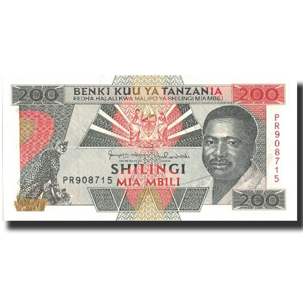 Banknote, Tanzania, 200 Shilingi, Undated (1993), KM:25b, UNC(65-70)