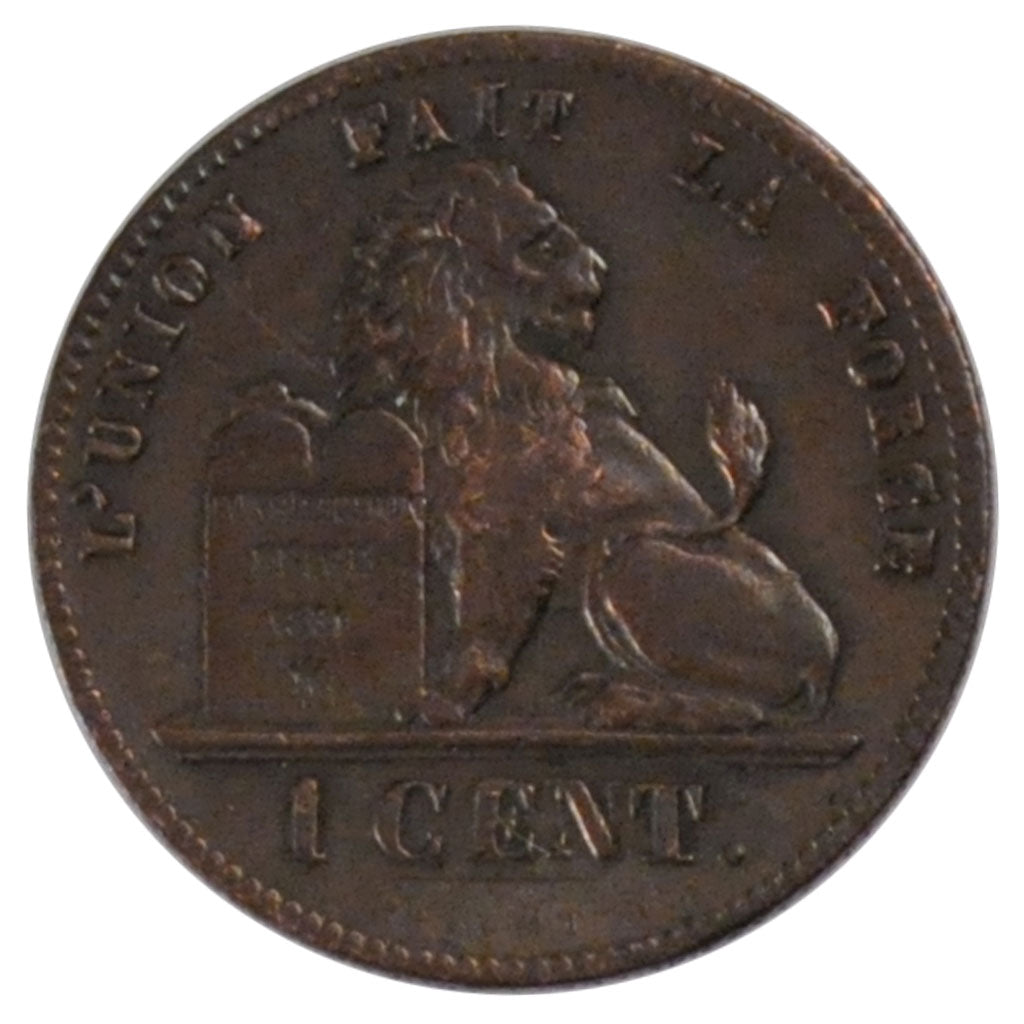 Belgio, Leopold I, Centime, 1862, BB, Rame, KM:1.2