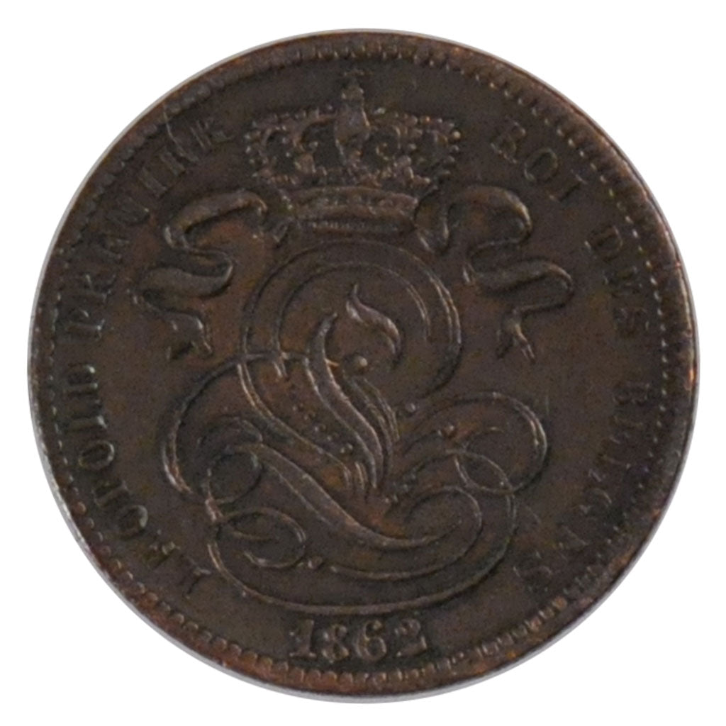Belgio, Leopold I, Centime, 1862, BB, Rame, KM:1.2