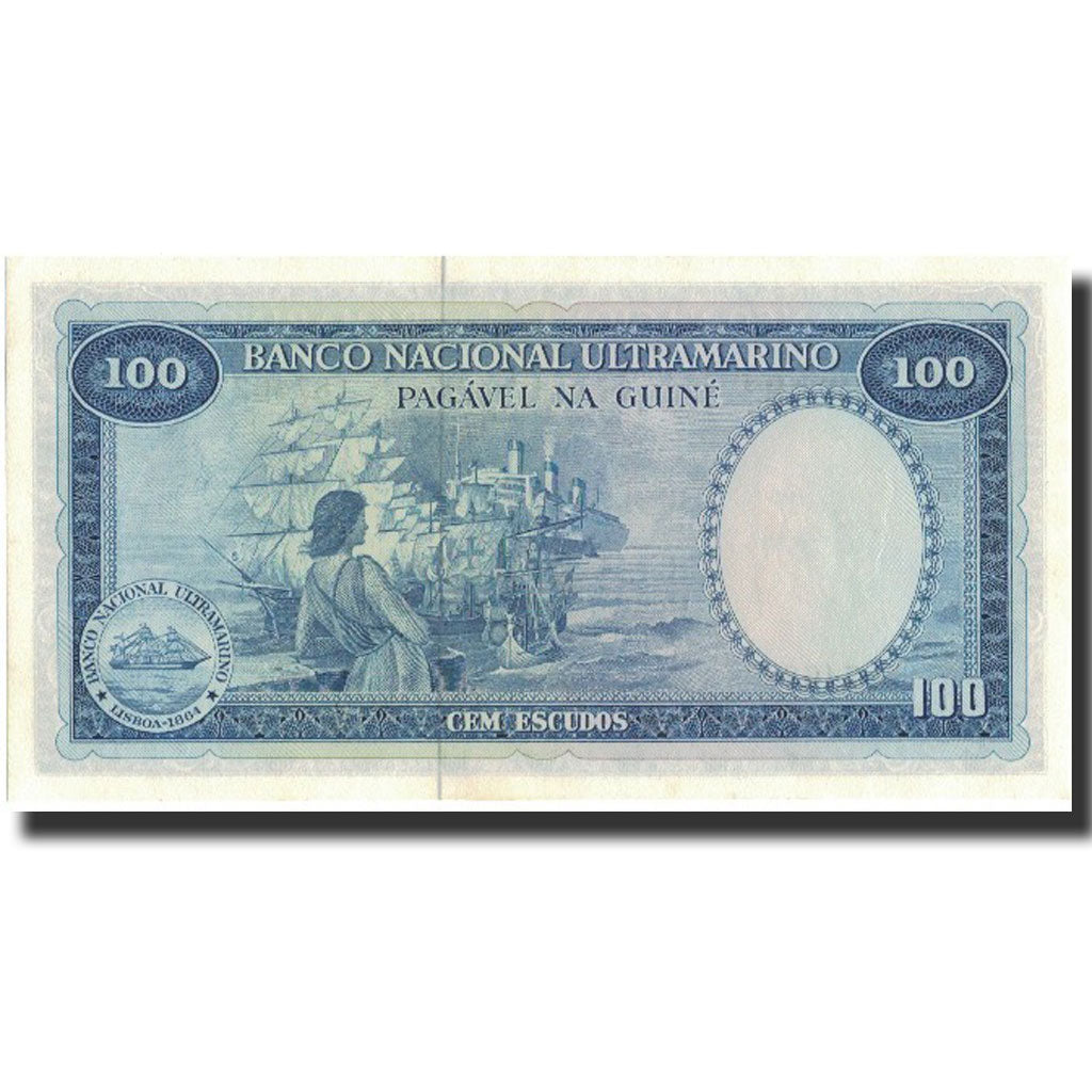 Banknote, Portuguese Guinea, 100 Escudos, 1971, 1971-12-17, KM:45a, UNC(65-70)