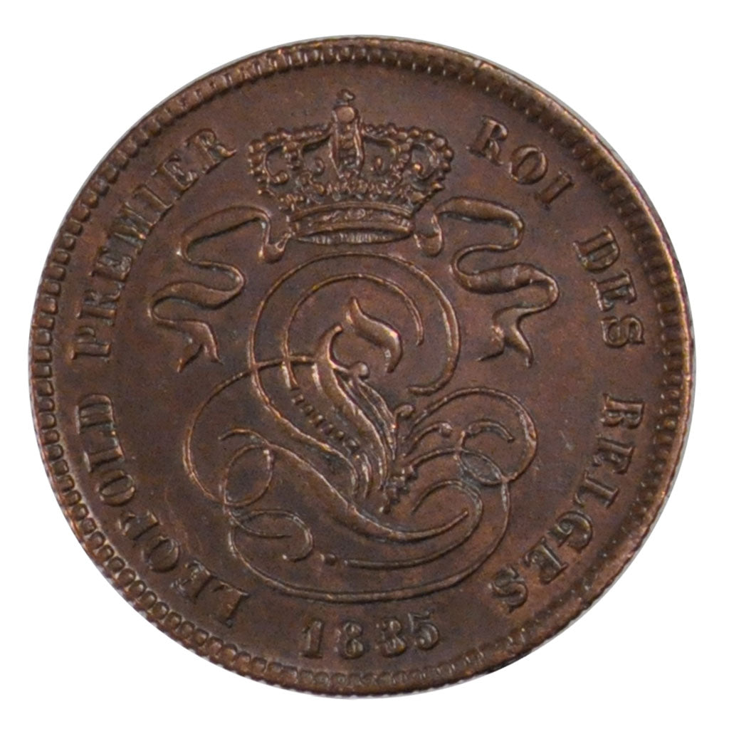 Belgio, Leopold I, 2 Centimes, 1835, BB+, Rame, KM:4.2