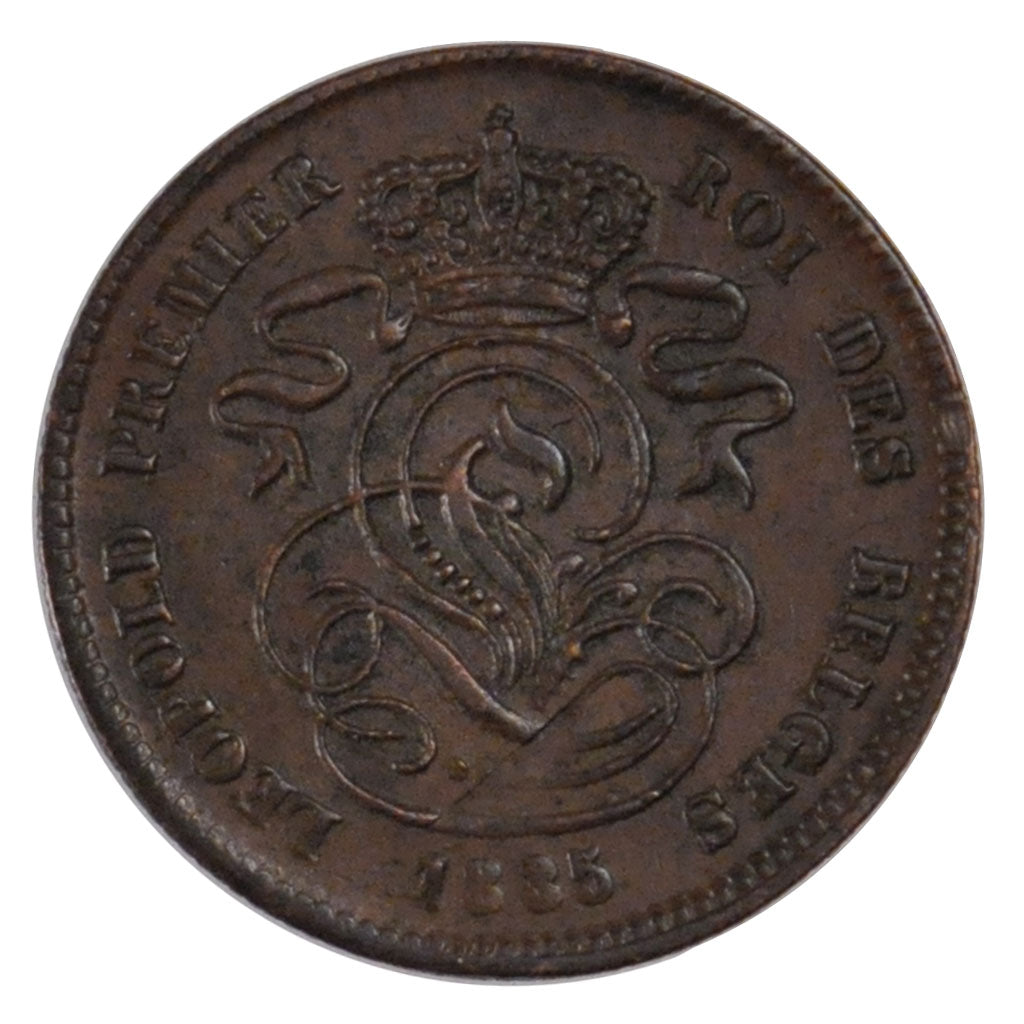 BELGIUM, 2 Centimes, 1835, KM #4.2, EF(40-45), Copper, 3.65