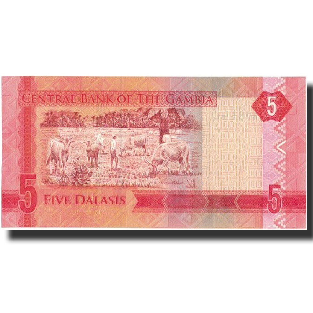 Banknote, Gambia, 5 Dalasis, 2015, 2015, KM:31, UNC(65-70)