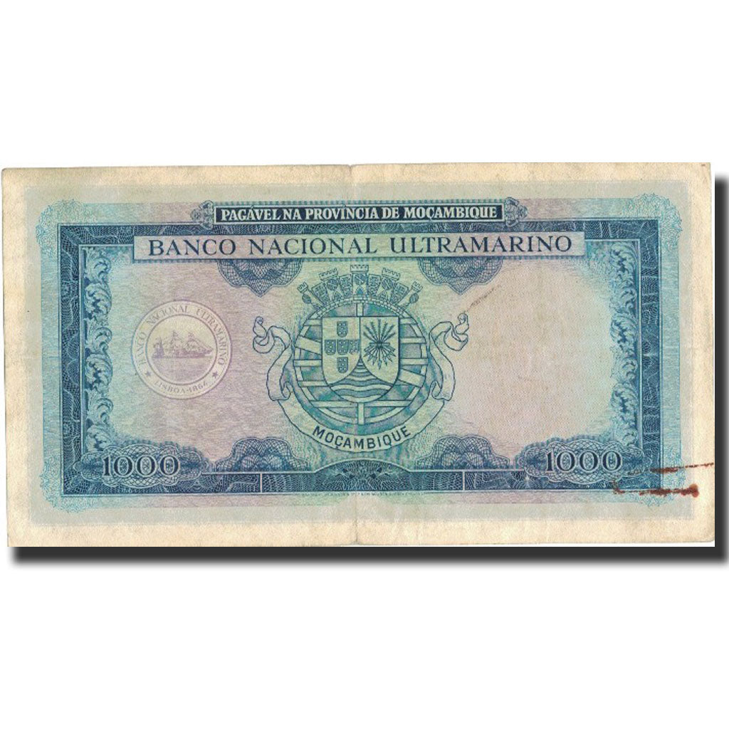 Banknote, Mozambique, 1000 Escudos, 1953, 1953-07-31, KM:105a, EF(40-45)