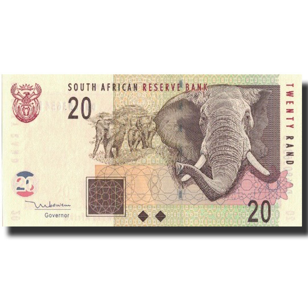 Banknote, South Africa, 20 Rand, 1999, 1999, KM:124b, UNC(63)