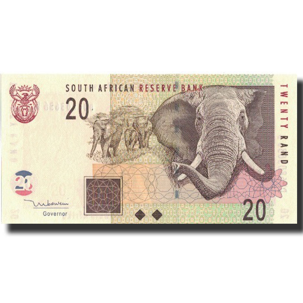 Banknote, South Africa, 20 Rand, 1999, 1999, KM:124b, UNC(65-70)