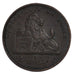 BELGIUM, 2 Centimes, 1874, KM #35.1, AU(55-58), Copper, 21.5, 3.94