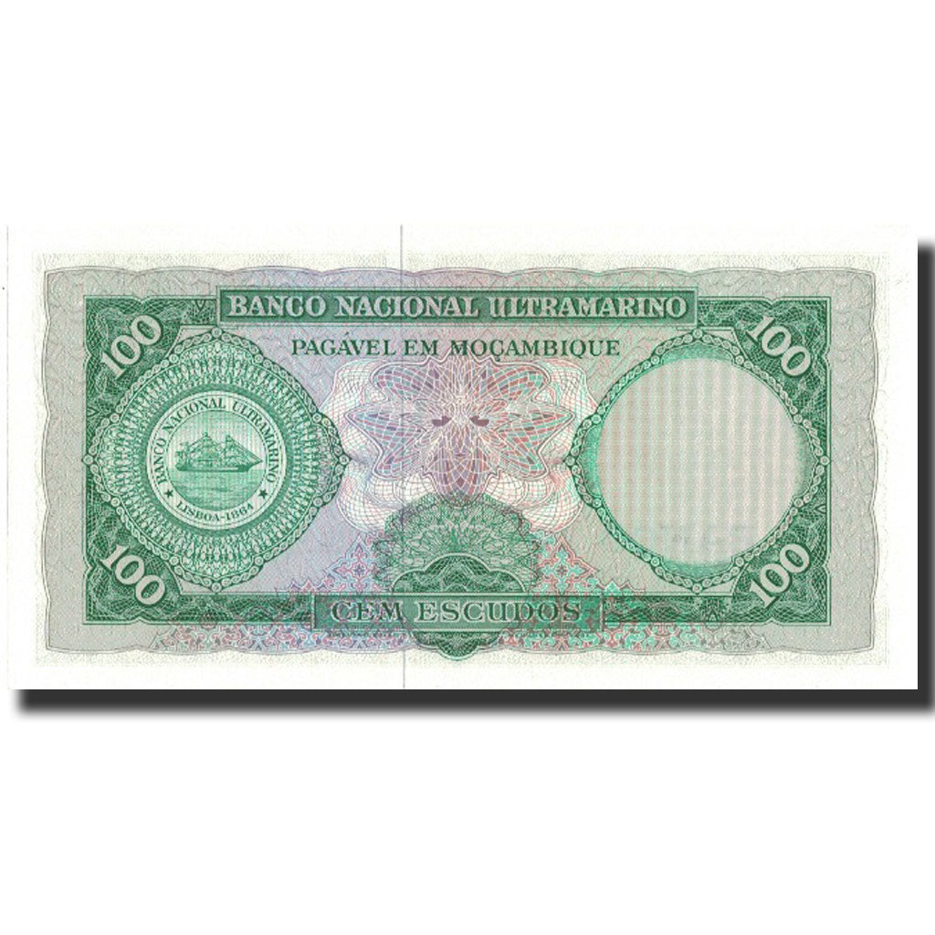 Banknot, Mozambik, 100 Escudos, 1961, 1961-03-27, KM:109a, UNC(65-70)