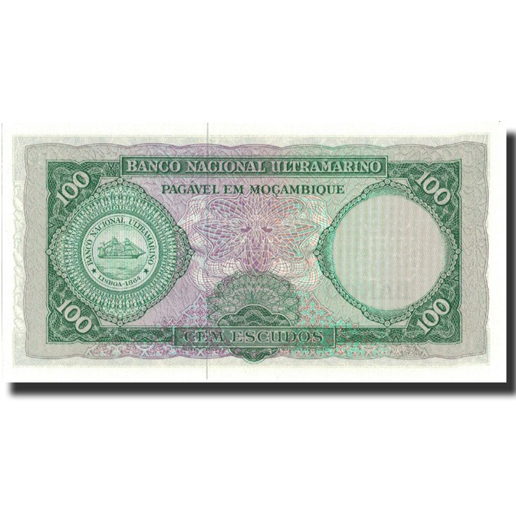 Banknot, Mozambik, 100 Escudos, 1961, 1961-03-27, KM:109a, UNC(63)