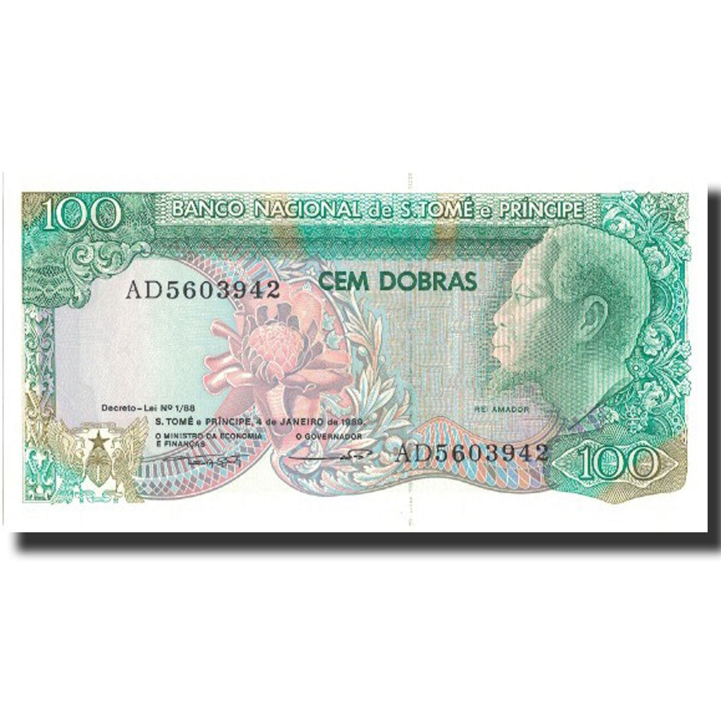 Banconote, Saint Thomas e Prince, 100 Dobras, 1989, 1989-01-04, KM:60, FDS