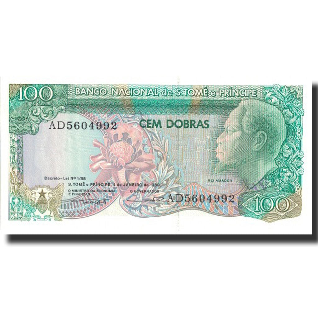 Banknote, Saint Thomas and Prince, 100 Dobras, 1989, 1989-01-04, KM:60