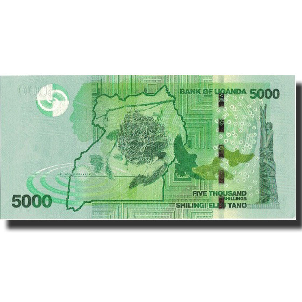 Banknote, Uganda, 5000 Shillings, 2010, 2010, KM:51, UNC(64)