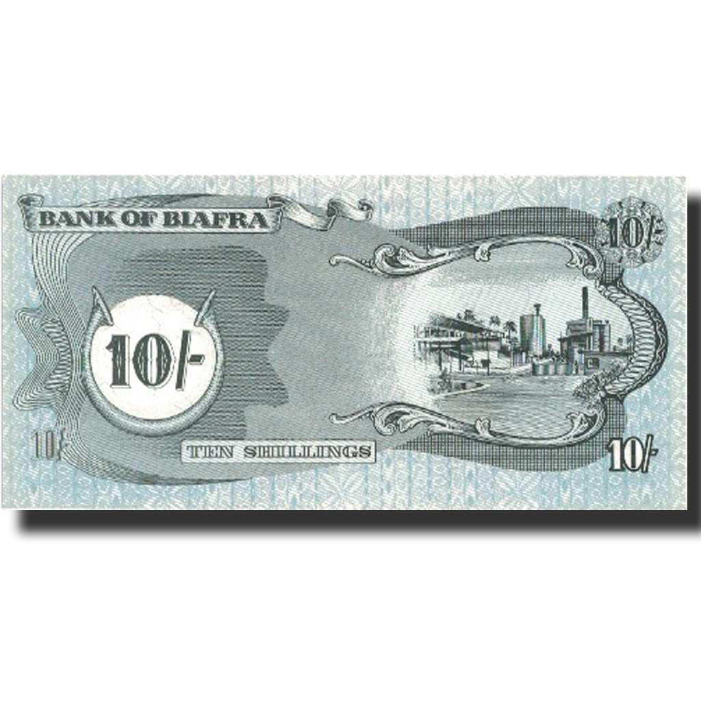 Banknote, Biafra, 10 Shillings, 1968-1969, Undated (1968-1969), KM:4, UNC(65-70)