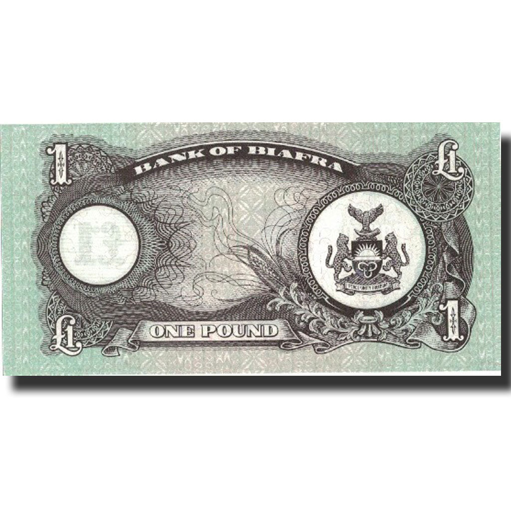 Banknote, Biafra, 1 Pound, 1968-1969, Undated (1968-1969), KM:5a, UNC(65-70)