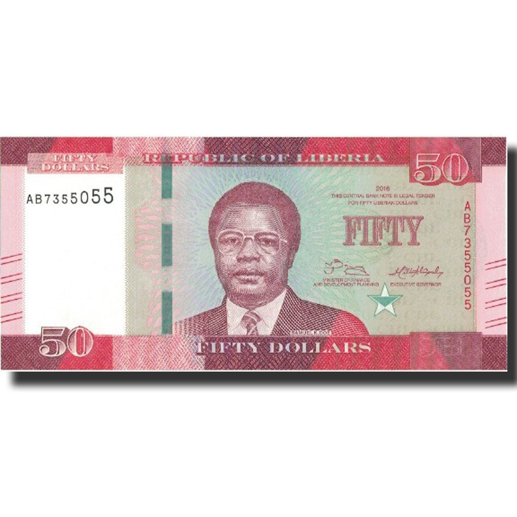 Billete, 50 Dollars, 2016, Liberia, 2016, UNC