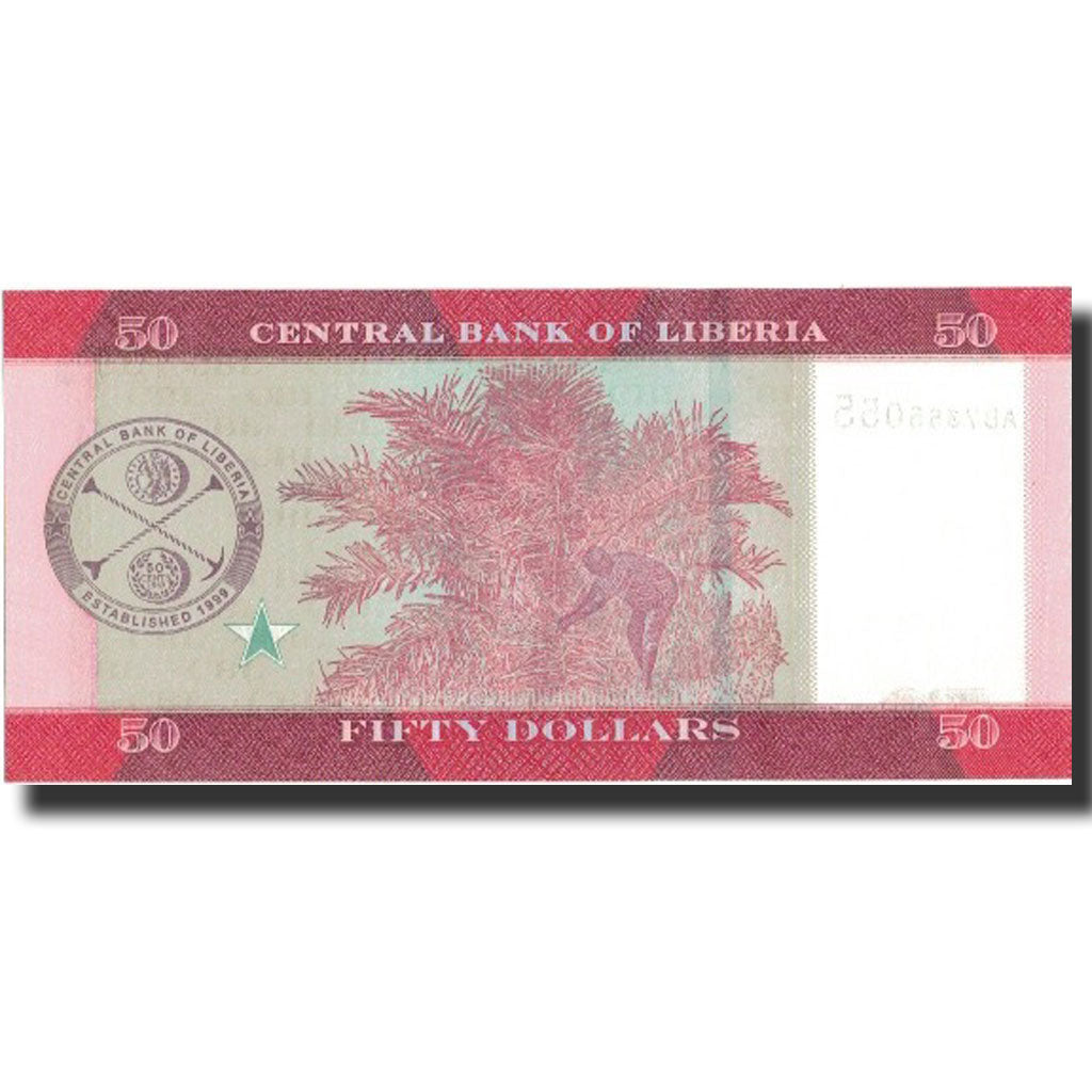 Billete, 50 Dollars, 2016, Liberia, 2016, UNC