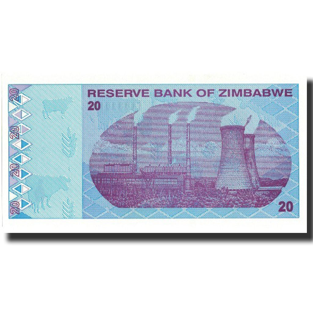 Biljet, Zimbabwe, 20 Dollars, 2009, 2009, KM:95, NIEUW