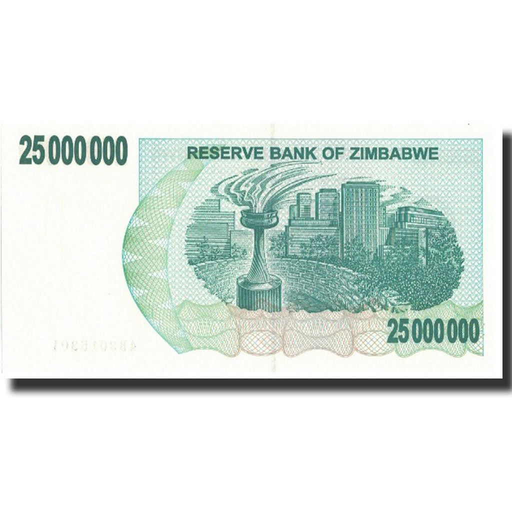Banknote, Zimbabwe, 25 Million Dollars, 2008, 2008-04-02, KM:56, UNC(65-70)