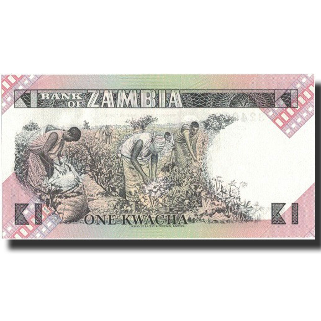 Banknote, Zambia, 1 Kwacha, Undated (1980-88), Undated, KM:23b, UNC(65-70)