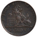 BELGIUM, 5 Centimes, 1851, KM #5.1, EF(40-45), Copper, 28.3, 10.06