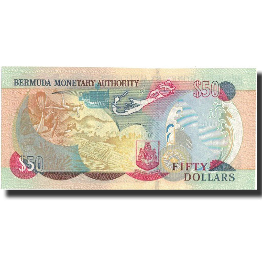 Biljet, Bermuda, 50 Dollars, 2000, 2000-05-24, KM:54a, SPL