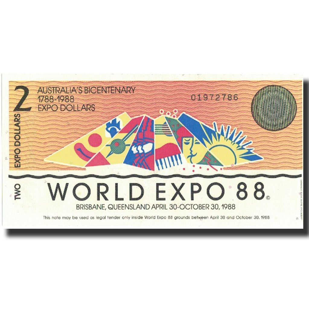 Banknote, Australia, 2 Dollars, 1988, 1988-10-30, UNC(65-70)