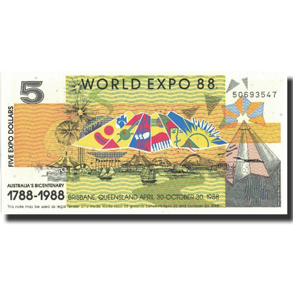 Banknote, Australia, 5 Dollars, 1988, 1988-10-30, UNC(65-70)