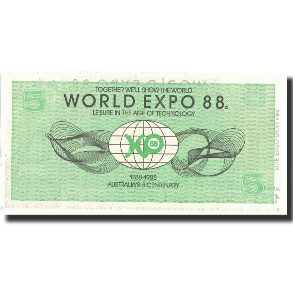 Banknote, Australia, 5 Dollars, 1988, 1988-10-30, UNC(65-70)