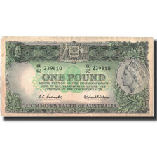 Banknote, Australia, 1 Pound, Undated (1961-65), Undated, KM:34a, VF(30-35)