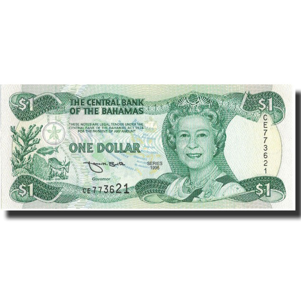 Banknote, Bahamas, 1 Dollar, 1996, 1996, KM:57a, UNC(65-70)