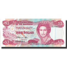 Geldschein, Bahamas, 3 Dollars, L.1974, L.1974(1984), KM:44a, UNZ