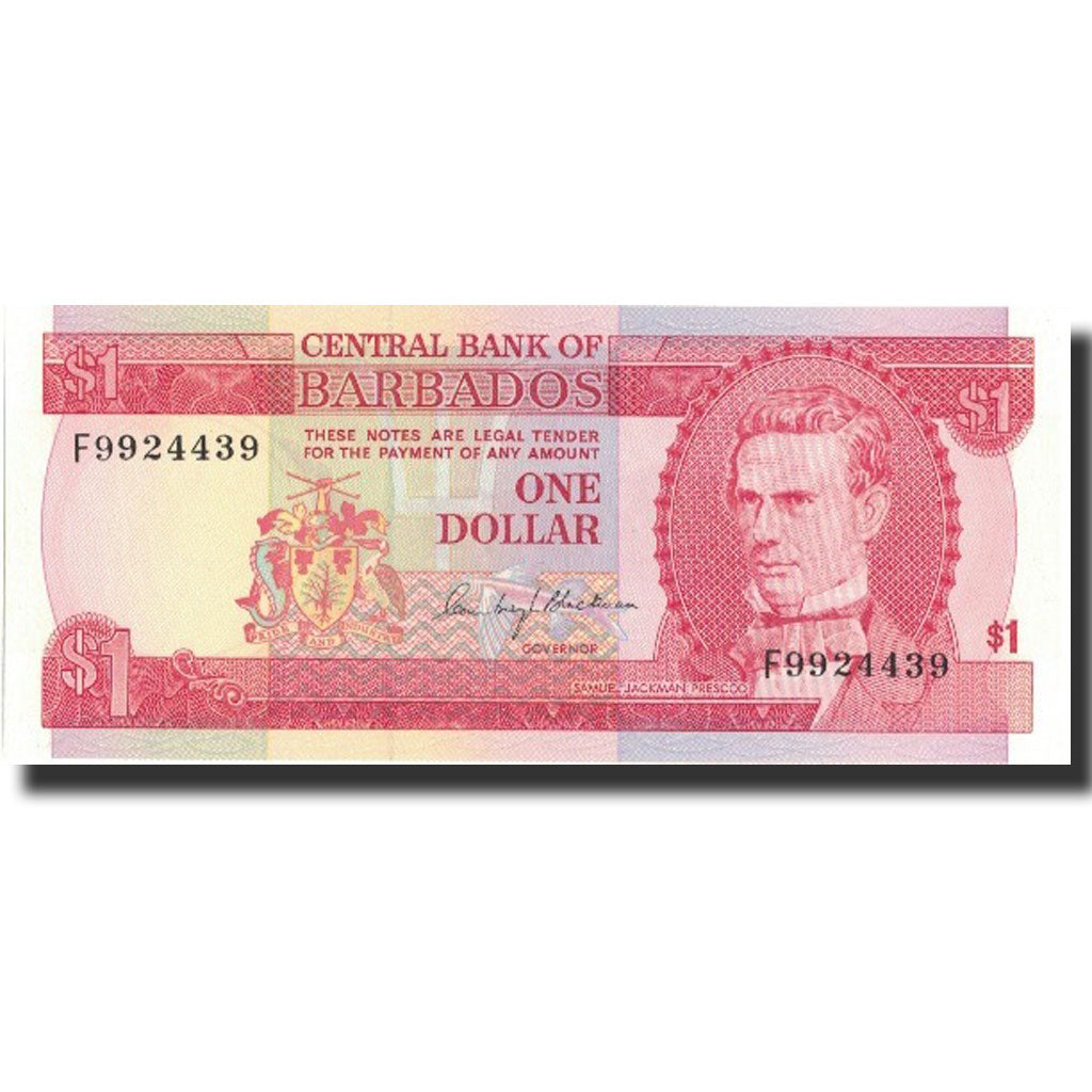 Billet, Barbados, 1 Dollar, Undated (1973), Undated, KM:29a, NEUF