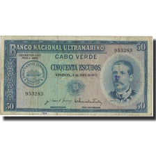 Banknote, Cape Verde, 50 Escudos, 1972, 1972-04-04, KM:53a, VF(20-25)