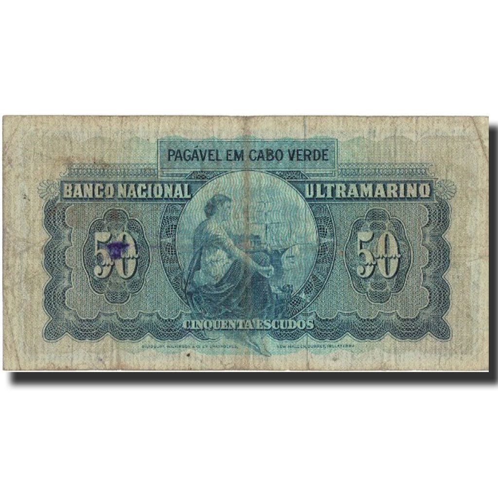 Banknote, Cape Verde, 50 Escudos, 1972, 1972-04-04, KM:53a, VF(20-25)