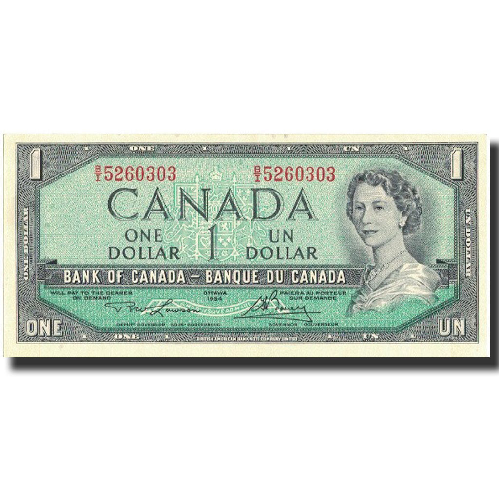 Banknote, Canada, 1 Dollar, 1954, 1954, KM:75d, UNC(65-70)