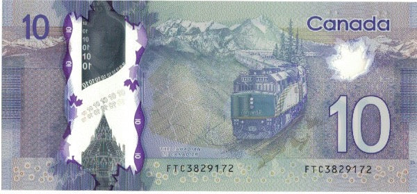 Billete, 10 Dollars, 2013, Canadá, 2013, UNC