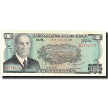 Billete, 100 Colones, 1974, Costa Rica, 1974-06-12, KM:240a, SC+